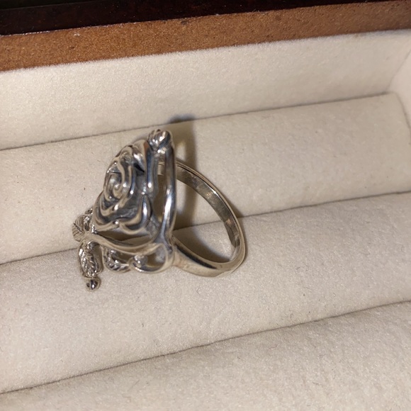 Sterling Silver Rose Ring - Picture 4 of 5